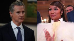 Nicki Minaj cáo buộc Thống đốc Newsom cố gắng bắt chước Tổng thống Trump