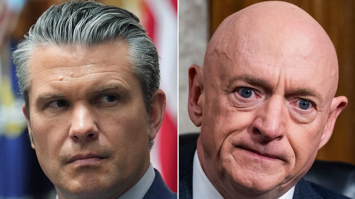 Thẩm phán chất vấn Bộ Tư pháp về tiền lệ trừng phạt Thượng nghị sĩ Mark Kelly 1 hegseth kelly 1 epa gmh