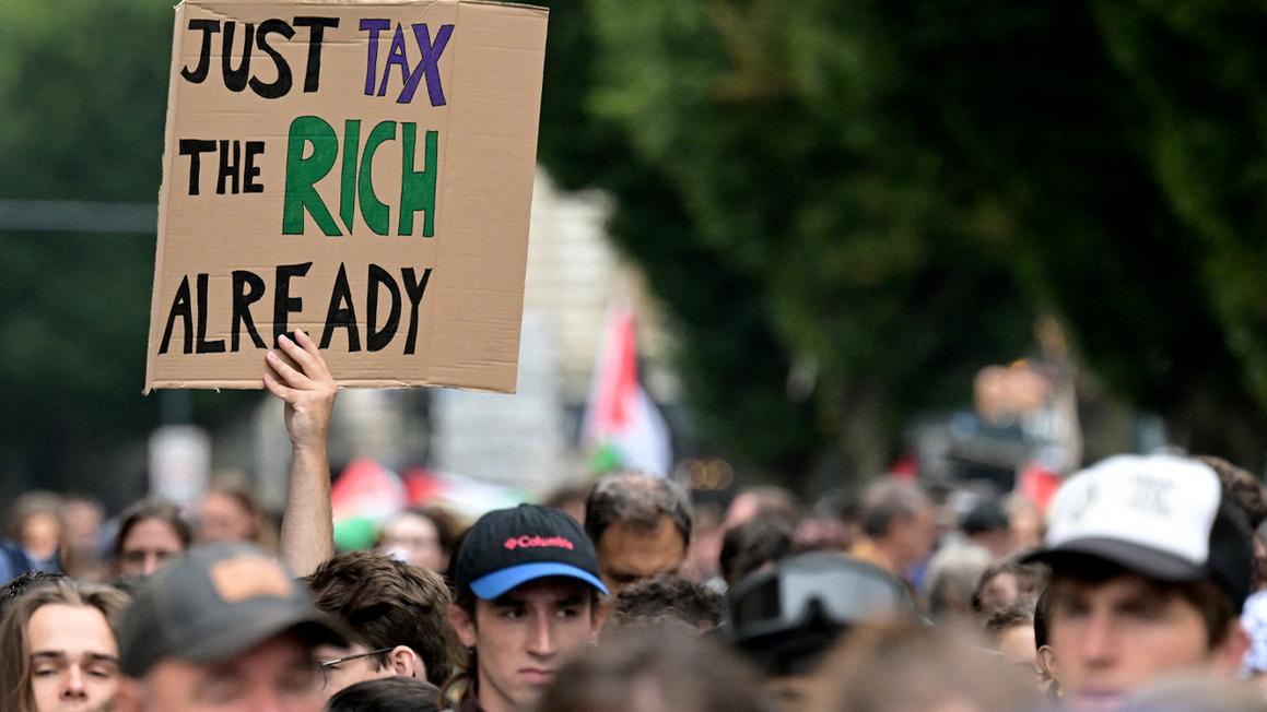 protest sign held up