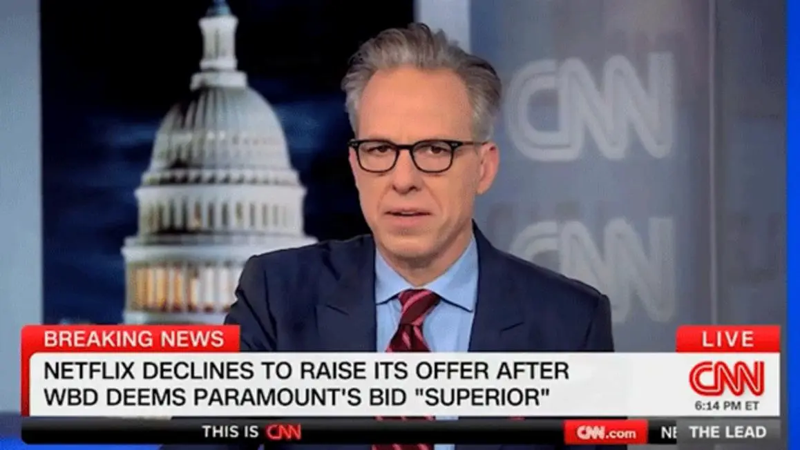 Jake Tapper tiết lộ CNN có thể nằm dưới sự kiểm soát của Paramount