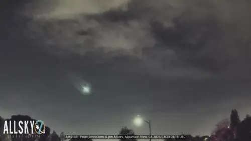 Thiên thạch lóe sáng trên bầu trời California, lần thứ ba trong tuần