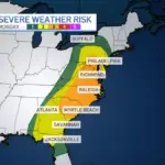 Mưa lớn, gió mạnh, khả năng có lốc xoáy cho vùng Philadelphia vào Thứ Hai