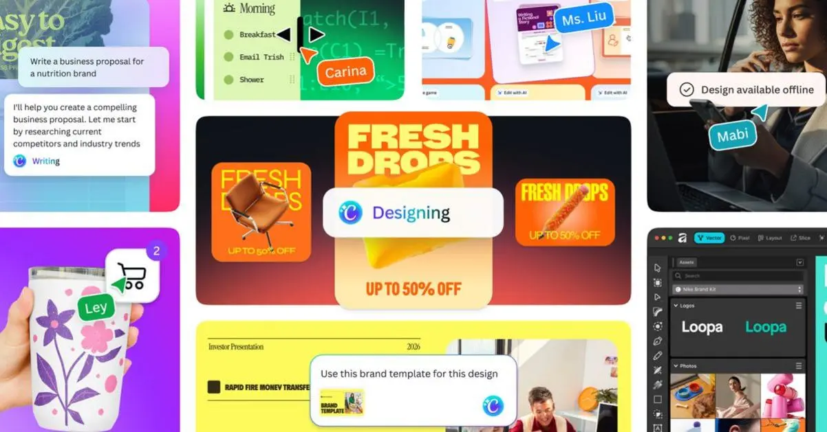 Canva AI 2.0 giới thiệu bộ nhớ, kết nối và tự động hóa quy trình làm việc