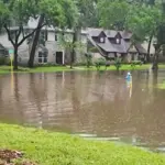 Lượng mưa Chủ Nhật tại Vùng Houston: Có nơi mưa nhiều, có nơi lại không