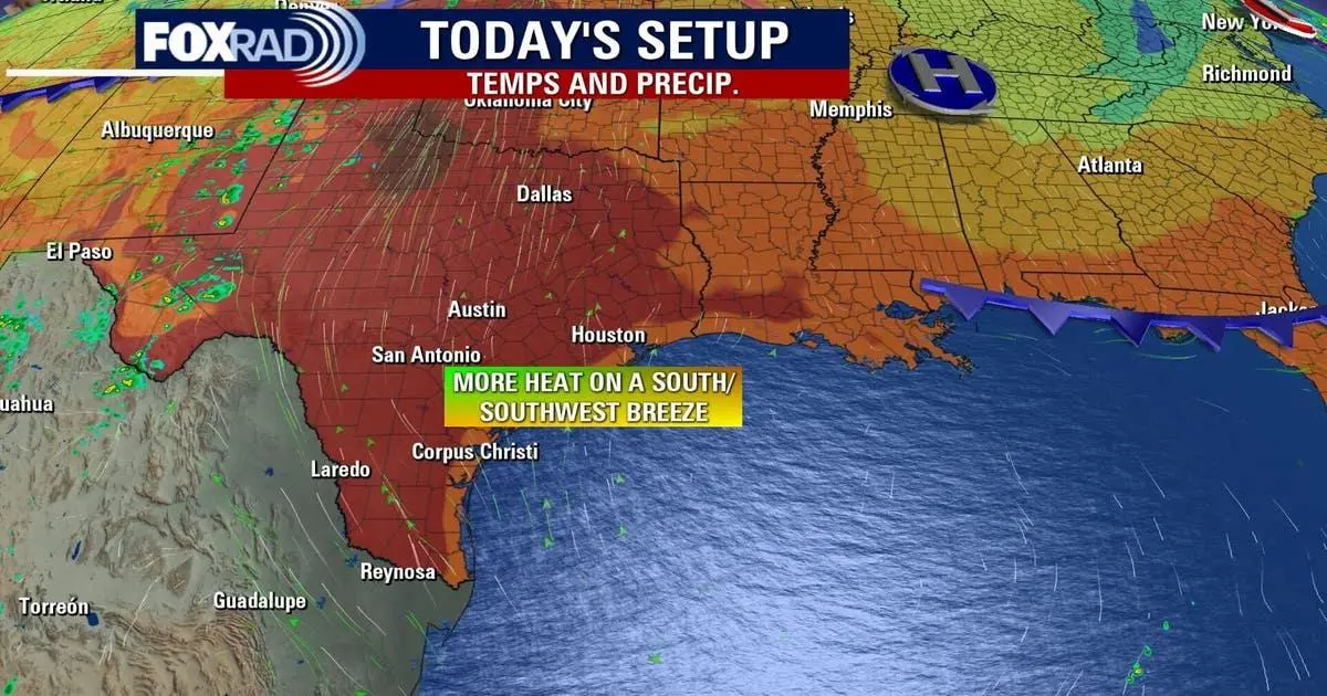 Thời tiết Houston: Nắng nóng trong ngày thứ Năm; Cảnh báo Ozone