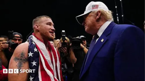 Ngôi sao Hoa Kỳ Gaethje thắng tại Nhà Trắng của Tổng thống Trump