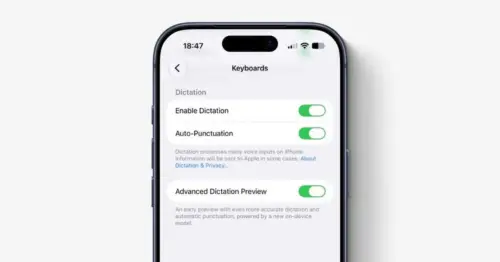 Tính năng đọc chính tả mới trên iOS 27 Beta 1 chưa được bật mặc định