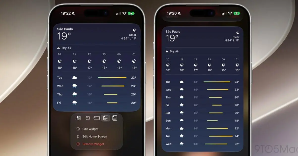 iOS 27 Thêm Widget Cỡ Lớn Cho Nhu Cầu “Lớn”