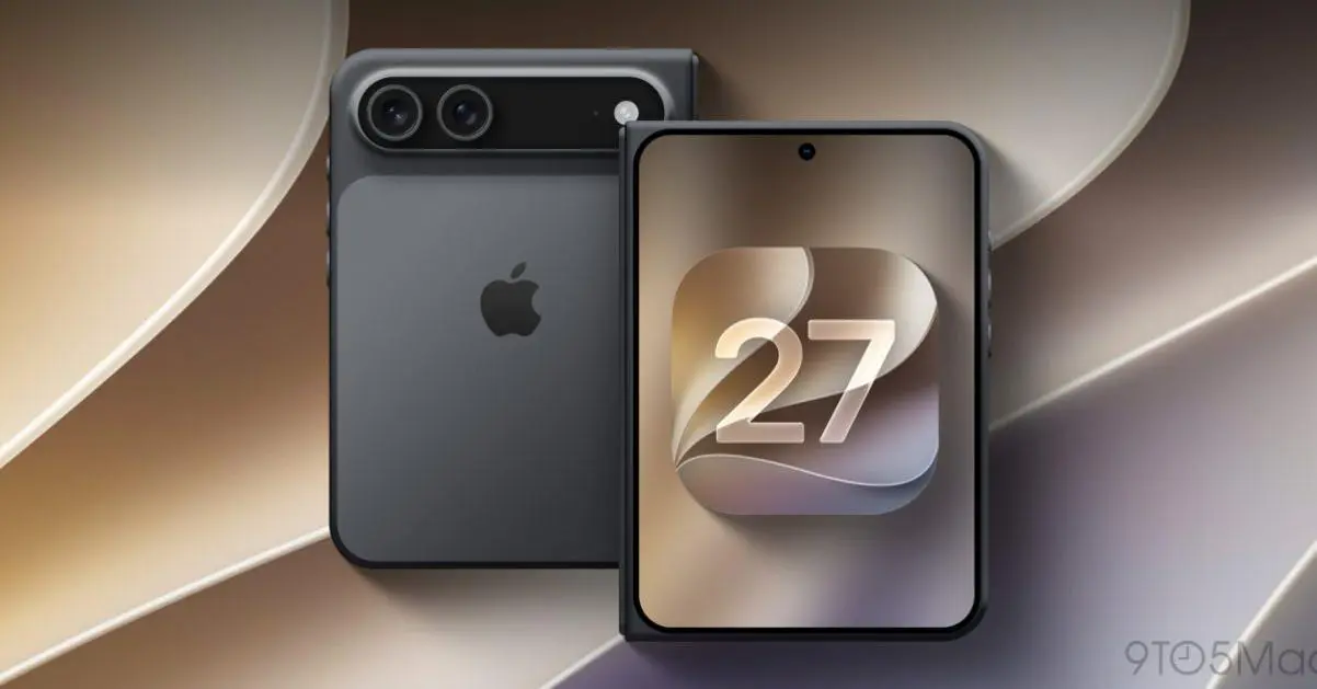 Apple lần đầu hé lộ iPhone màn hình gập qua bản Beta iOS 27