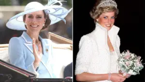 Công nương Kate Middleton diện lại vòng cổ của Công nương Diana, con gái Charlotte cũng mang phụ kiện tương tự