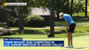 Con trai Tiger Woods tranh tài Giải Golf Vô địch US Junior Amateur