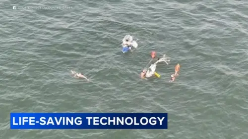 Cảnh sát Ocean County dùng drone cứu hai du khách gặp nạn
