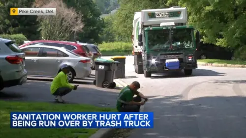 Nhân viên vệ sinh bị xe chở rác cán phải tại Pike Creek, Delaware