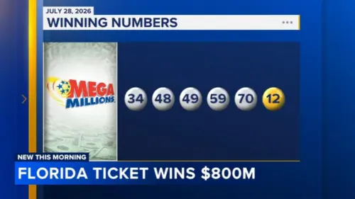 Vé số Mega Millions trúng giải 800 triệu đô tại Florida