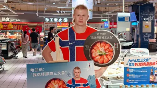 Người hâm mộ bóng đá tại Trung Quốc ủng hộ Erling Haaland