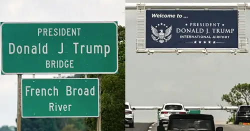 Sân bay Florida và Cầu Tennessee được đổi tên thành Donald Trump