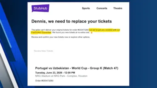Thêm một người dân Texas đệ đơn khiếu nại lên Tổng chưởng lý Texas chống lại StubHub về văn hóa hủy vé World Cup