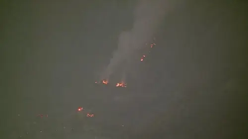 Cháy Zebra Fire tại Rừng Quốc gia Angeles gần Azusa