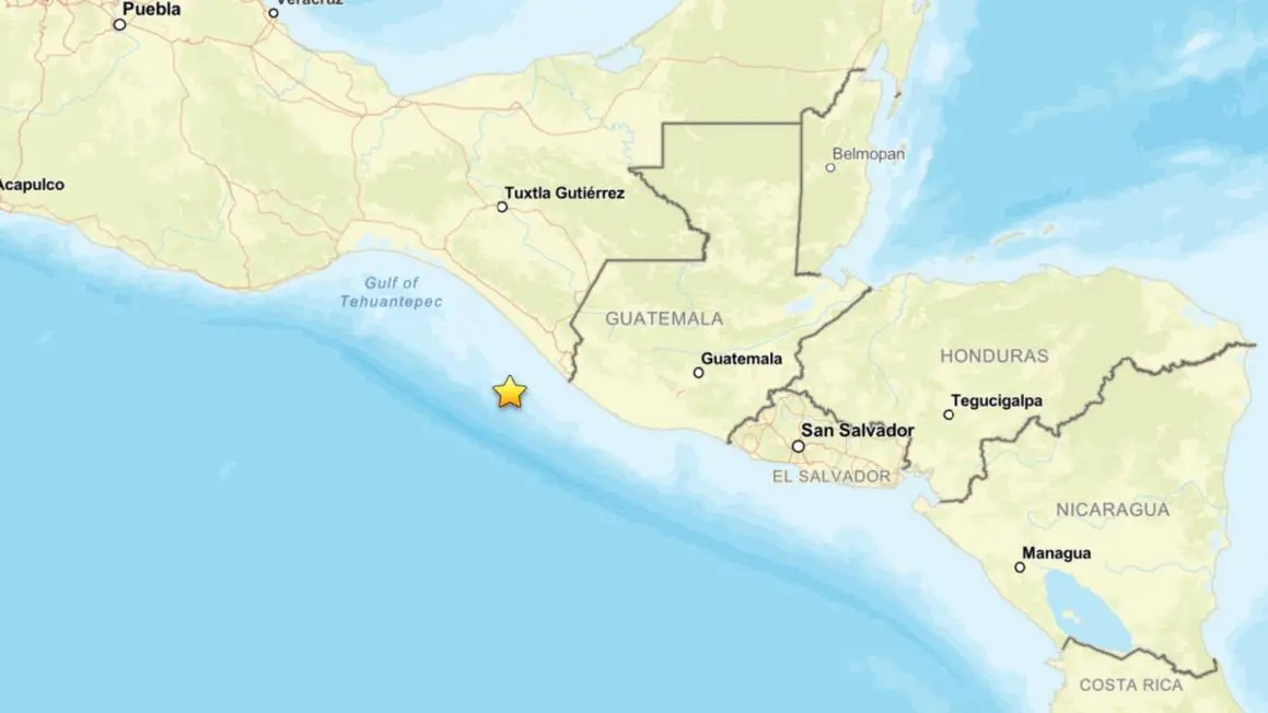 Động đất mạnh 7.3 độ Richter ngoài khơi Thái Bình Dương gần Mexico và Guatemala