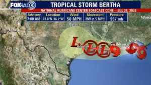 Bão Nhiệt Đới Bertha: Dự Báo Thời Tiết Houston, Cập Nhật Lộ Trình