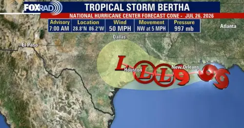 Bão Nhiệt Đới Bertha: Dự Báo Thời Tiết Houston, Cập Nhật Lộ Trình