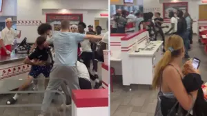 Video Ghi Lại Cảnh Đánh Nhau Tại Quán Ăn In-N-Out Ở Arizona
