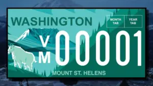 Người dân Tiểu bang Washington sắp có tùy chọn biển số xe mang hình ảnh Núi St. Helens