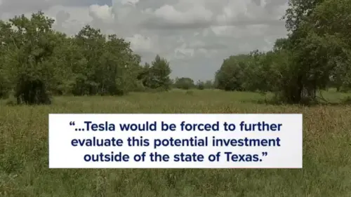 Tesla yêu cầu ưu đãi thuế để xây nhà máy sản xuất năng lượng mặt trời tại Fort Bend County