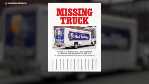 Vụ trộm bia lớn nhất lịch sử: Xe tải chở 40.000 cân Pabst Blue Ribbon bị đánh cắp