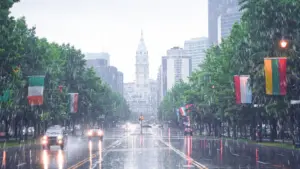 Thời tiết Philadelphia: Mưa và nguy cơ lũ lụt trong cuối tuần