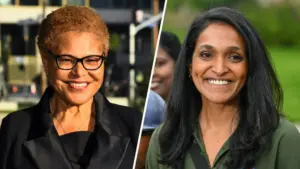 Nữ Thị trưởng Los Angeles Karen Bass dẫn trước Nghị viên Nithya Raman về gây quỹ tranh cử