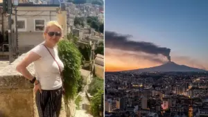 Du khách Mỹ mắc kẹt tại Sicily sau khi núi lửa Etna phun trào gây hủy chuyến bay