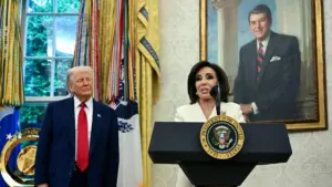 Chánh án Jeanine Pirro gặp Tổng Thống Donald Trump tại Tòa Bạch Ốc