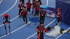Robot Sprinter Lập Kỷ Lục 100m Tại Hội Chợ Công Nghệ Trung Quốc