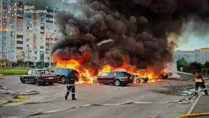 Nga tiếp tục dội bom bằng máy bay không người lái vào khu vực Kyiv của Ukraine