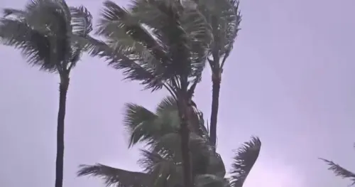 Bão Lowell đang đổ bộ vào Hawaii