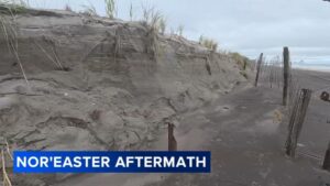 Bão Nor’easter Gây Thiệt Hại, Xói Lở Rộng Dọc Bờ Biển Jersey