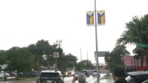 Cờ Lễ Hội Pride Trở Lại Phố Westheimer Ở Montrose, Houston