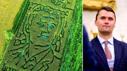 Trang trại ở Indiana bị phản đối vì vinh danh Charlie Kirk bằng mê cung ngô