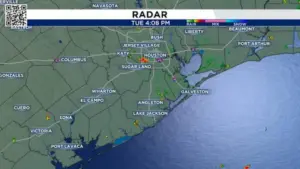 Trời Nắng Có Mưa Giông Lẻ Tẻ Ở Đông Nam Texas