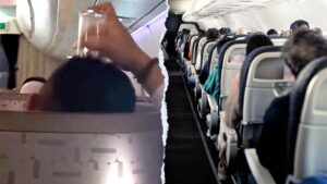 Hành khách dùng ly để gãi đầu trên máy bay, gây sốc cho mọi người