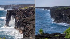 Vòm đá biển Hōlei nổi tiếng của Hawaii đã sụp đổ xuống Thái Bình Dương