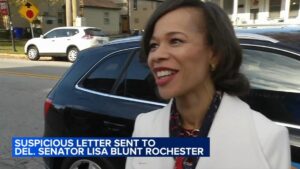 Thượng Nghị Sĩ Delaware Lisa Blunt Rochester Nhận Thư Đáng Ngờ