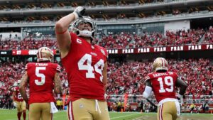 NFL bãi bỏ khoản phạt 15.000 đô la đối với Kyle Juszczyk của 49ers