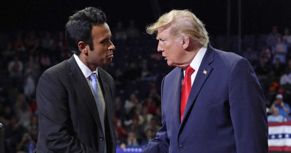Tổng Thống Trump tiếp tục bảo vệ quảng cáo của Ramaswamy nhắm vào Amy Acton