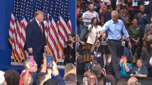 Obama, Trump cùng vận động tranh cử tại Michigan