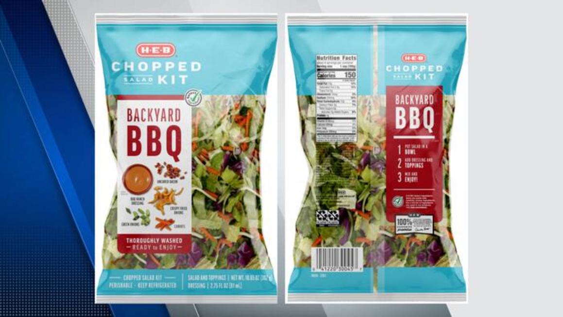 H-E-B thu hồi sản phẩm salad vì nghi có đậu nành và hạnh nhân chưa khai báo