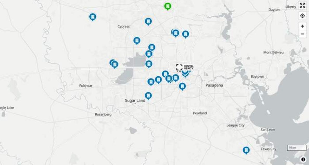 Harris County có 46 trung tâm dữ liệu và gần như không có quyền lực để điều tiết