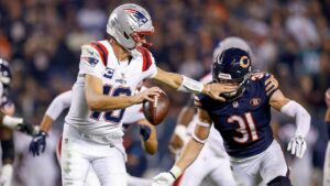 Trận đấu kịch tính: Bears thắng Patriots 30-24 nhờ pha cản phá cuối sân của Maye