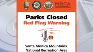Khu vực Công viên và Đường mòn Núi Santa Monica Đóng cửa Do Nguy cơ Cháy rừng Cực đoan